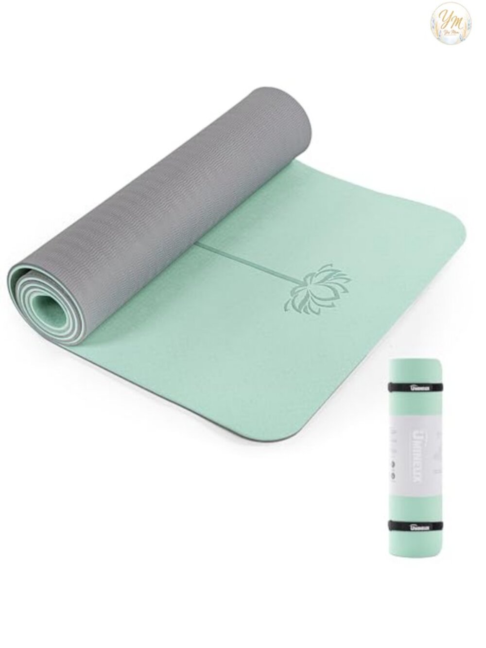 Extra Thick Non Slip Yoga Mat TPE Fitness Exercise Mat with Carrying Sling